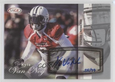 2014 SAGE Auto Football Silver 55/99 Kyle Van Noy #A50 Rookie Auto RC 0af