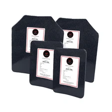 Set of four JQT Level III+ Armor Plates Lightweight Steel Body Armor Level 3+