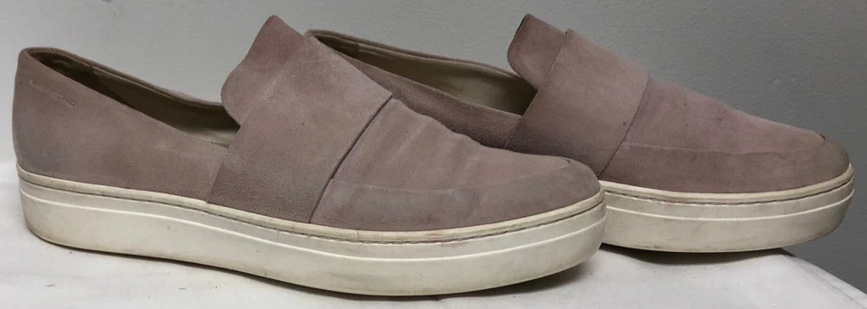 ZAPATILLAS VAGABOND ROSA CLARO GAMUZA BLANCA SUELA INFERIOR DE GOMA PARA MUJER SIN CORDONES TALLA 39 Foto 3 de 4