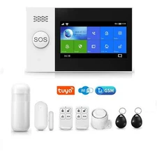 Wireless WIFI GSM Security Motion Sensor 4.3" Touch Screen Alarm System APP TUYA