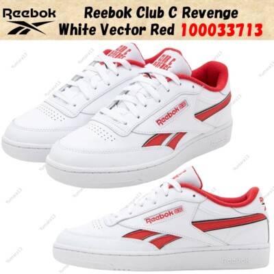 Reebok Club C Revenge White Vector Red 100033713 Men's Size | eBay
