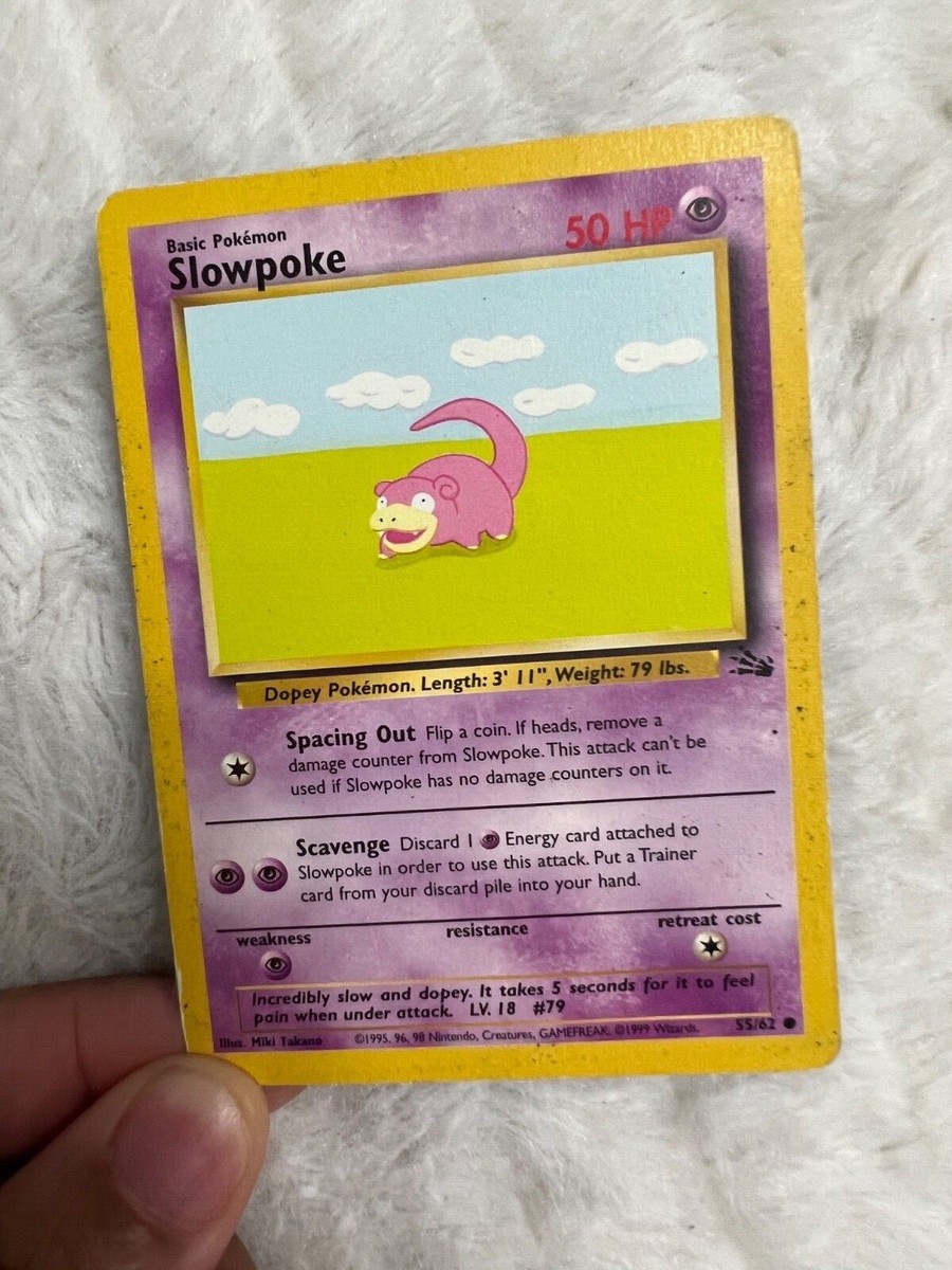 Pokemon Card Slowpoke EXTREMELY RARE ERROR