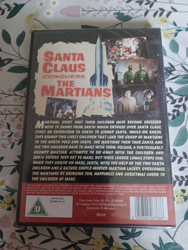 SANTA CLAUS CONQUERS THE MARTIANS CULT MOVIES DVD NEW & SEALED FREE POSTAGE - Image 2 of 2