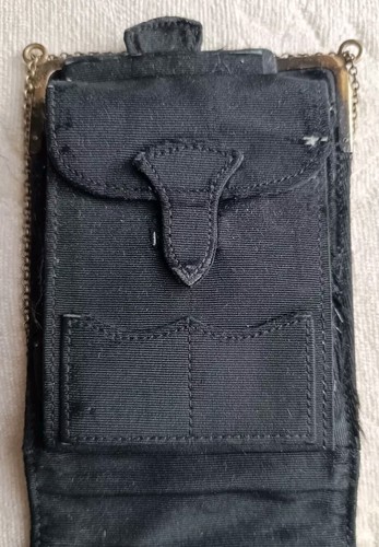 ART DECO ANTIKE JC VICKERY 1922 LONDON SILBER TIFFANY MÜNZBÖRSE Seidenetui - Bild 7 von 12