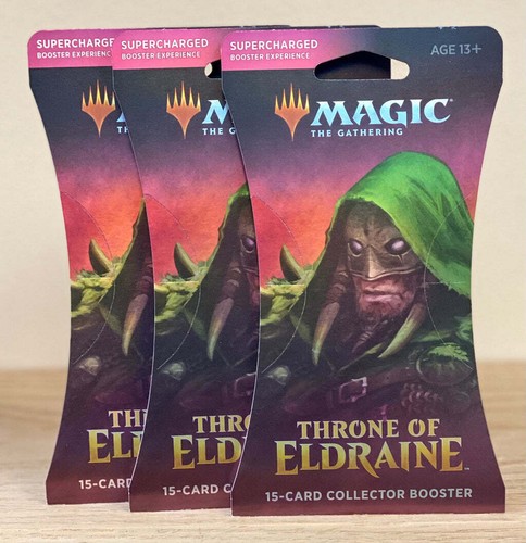 3 x Throne of Eldraine Collector Booster Packs Magic: The Gathering - MTG NEW