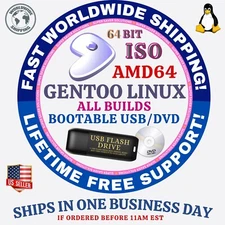 GENTOO LINUX OS BUILD MINIMAL | QCOW2 | LIVE-GUI 64BIT USB-DVD LIVE-FULL INSTALL