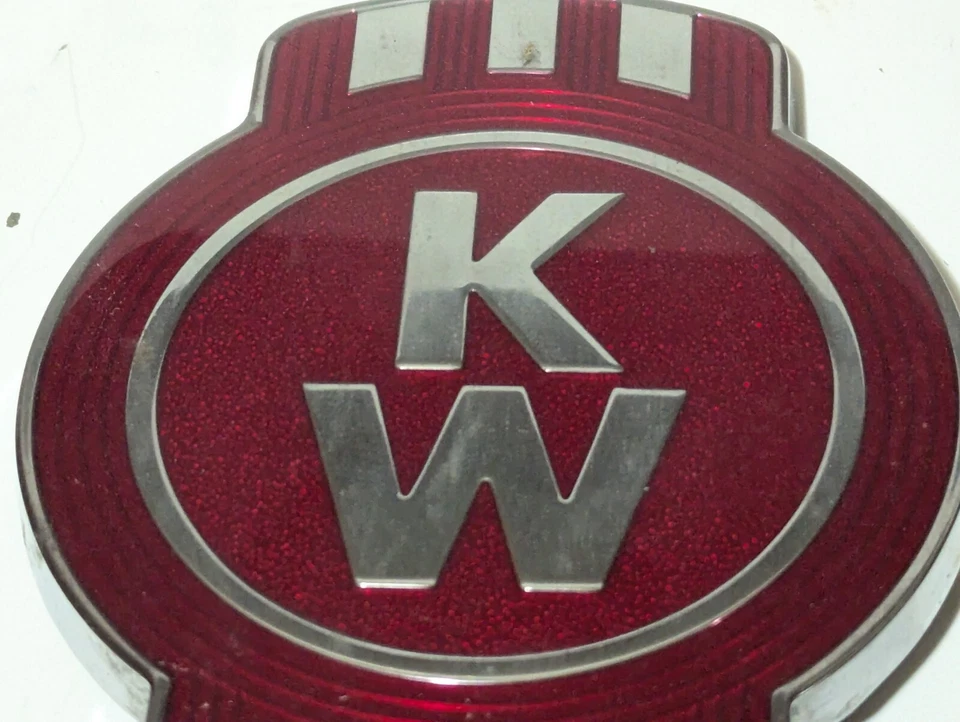 Kenworth L53-1002 REV-D KW Logo Hood Emblem 8" - Image 4 of 4
