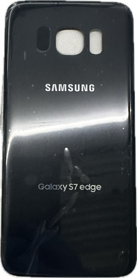 Replacement Back Glass Cover w/ Preinstalled Adhesive for Samsung S7 Edge Black