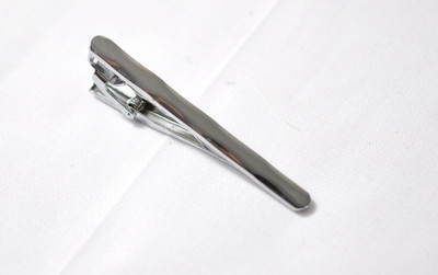 Pure Men Silver Mirror Face Stainless Steel Wedding Tie Clip / Pin / Bar