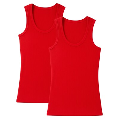 Pajama R Us Women's 2-Pack Ribbed Tank Tops Size S M L XL XXL