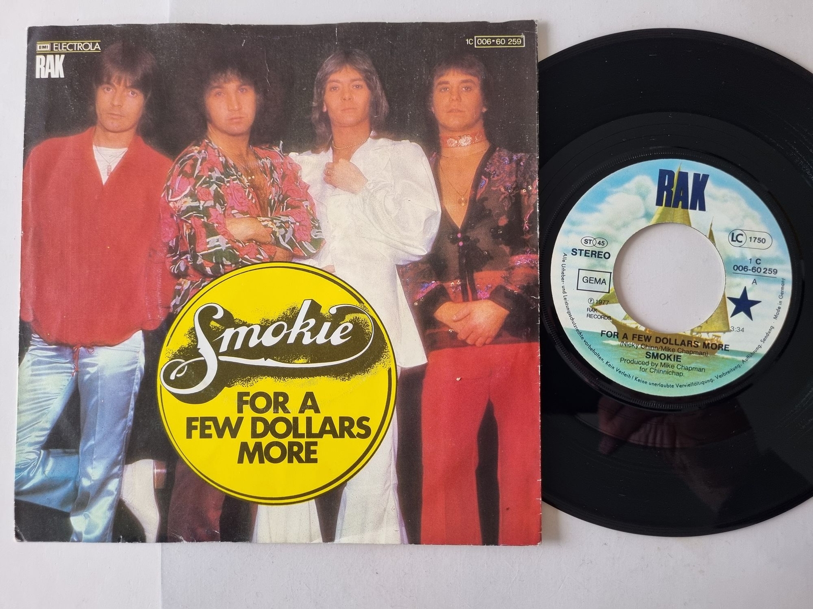 Smokie - For A Few Dollars More 7'' Vinyl Germany