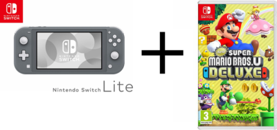 Mario Bros U Deluxe + Your Favorite Color for Nintendo Switch Lite
