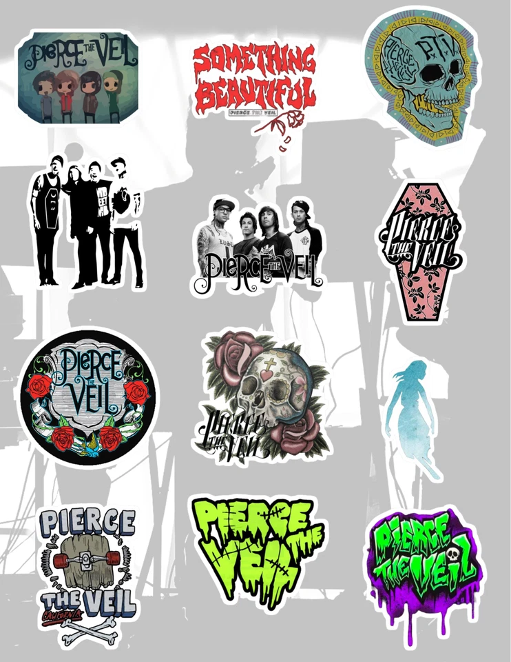 Pierce The Veil Band PTV Sticker Pack