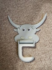 Bull/Cow RODEO FARM GREY GRAY Nursery Hook Home Wall Decor Set O/S