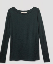 NEW NWT Loft Lace Jacquard Top Size: XS Color: Midnight Emerald