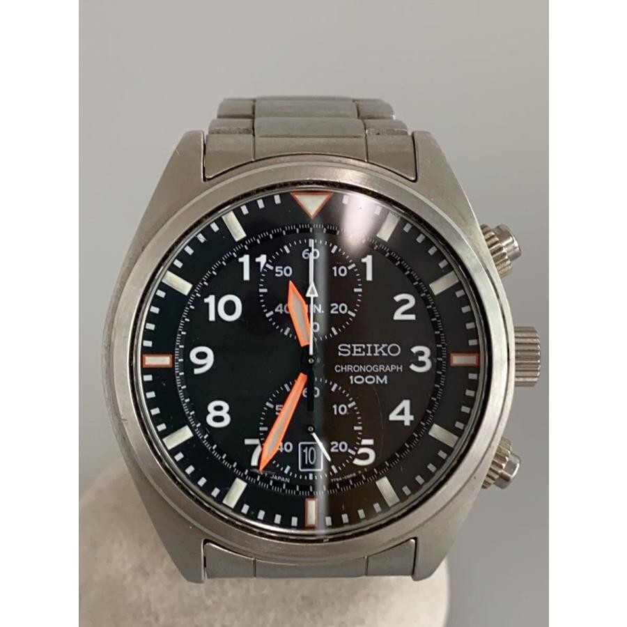時計 SEIKO CHRONOGRAPH SNN237 7T94-0BL0 100M SEIKO Chronograph 100m 7T94-0BL0 Black Quartz Mens Watch