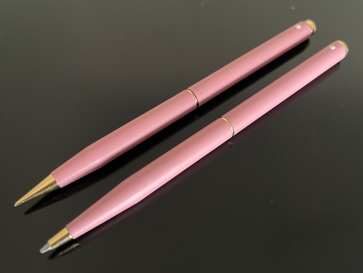 Sheaffer White Dot Pink Pencil Pen Set