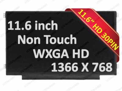 Écran De Remplacement 11,6 Pouces Pour HP Chromebook – Noir, LED HD