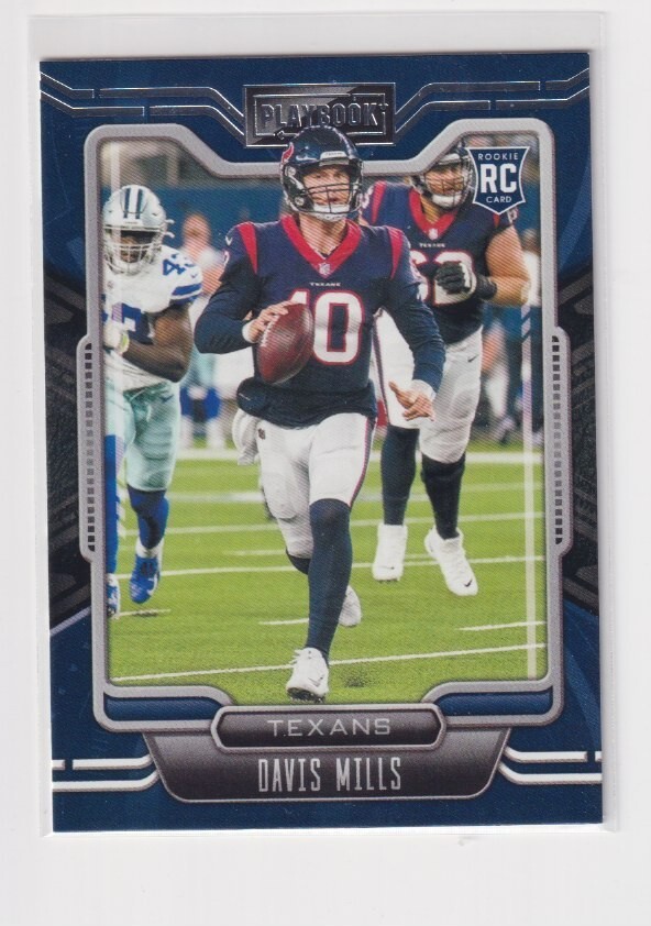 2021 Panini Playbook Davis Mills RC Rookie Card #123 - Houston Texans