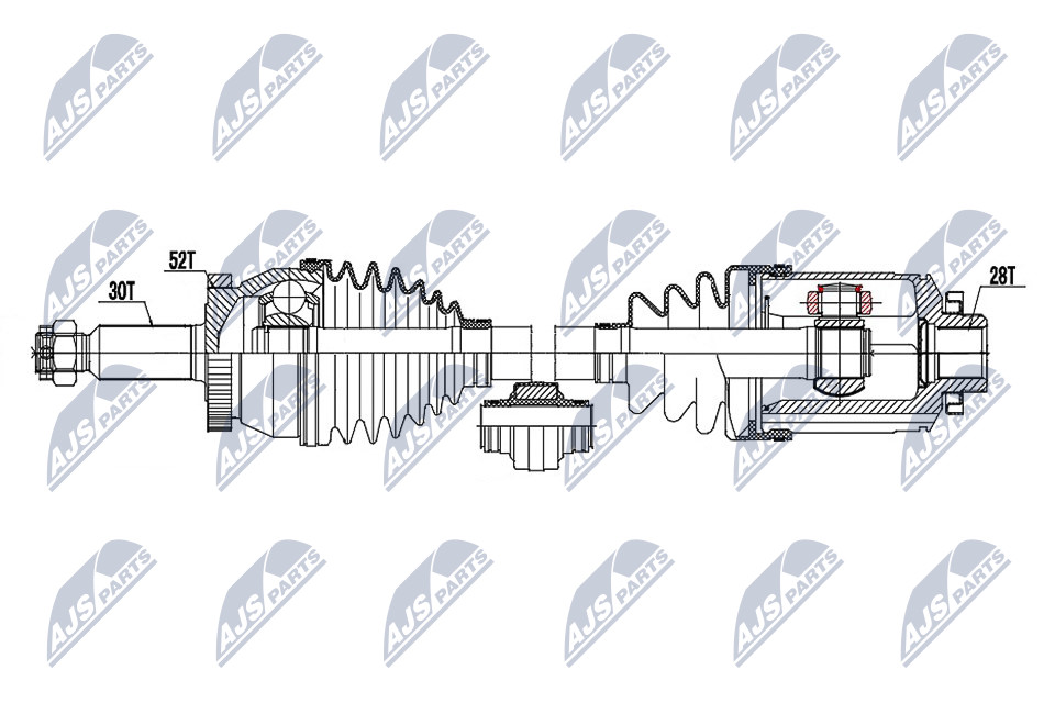 NPW-HY-599 NTY Drive Shaft for HYUNDAI,KIA - Image 6