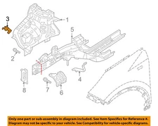 KIA OEM 17-22 Sportage Structural Components Rails-Front Mount Brkt 64515D9000