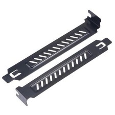 PCI Slot Covers with Screws for PC Case Airflow and Dustproof Black 5pcs