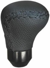 Momo Anatomic Short Shift Shifter Knob Black Leather Asbk1