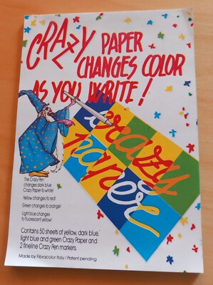 Crazy Papers Block, gebraucht, ohne Stifte