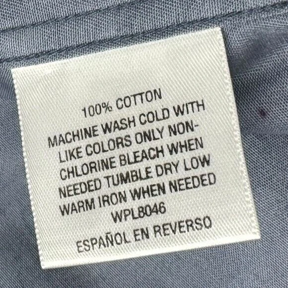 Camisa Camuflada Bar III Para Hombres Talla Pequeña Calce Ajustado Abotonada Ropa de Calle Azul Artístico NUEVA Foto 4 de 4