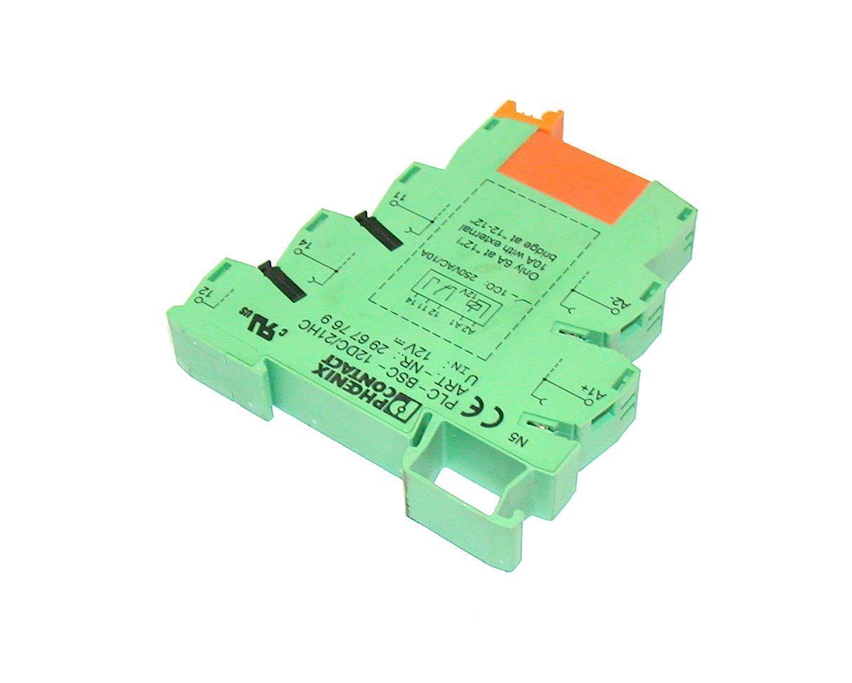 PHOENIX CONTACT RELAY TERMINAL BLOCK ASSEMBLY PLC-BSC-12DC/21HC
