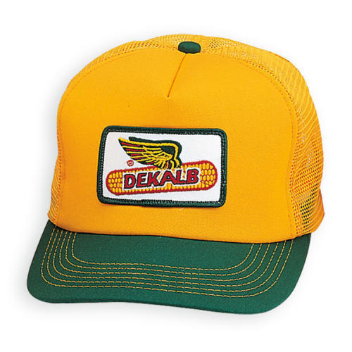 DEKALB SEED Green & Yellow Vintage Trademark Logo Cap Hat