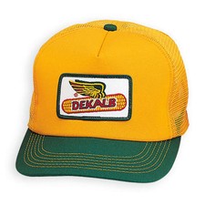 DEKALB SEED Green  Yellow Vintage Trademark Logo Cap Hat New Ballcap Corn