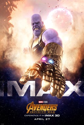 Avengers Infinity War movie poster 11 x 17 inches Thanos