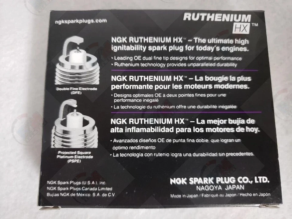 NGK RUTHENIUM HX Spark Plugs LFR5AHX 96355 Set of 4 - Image 2 of 4