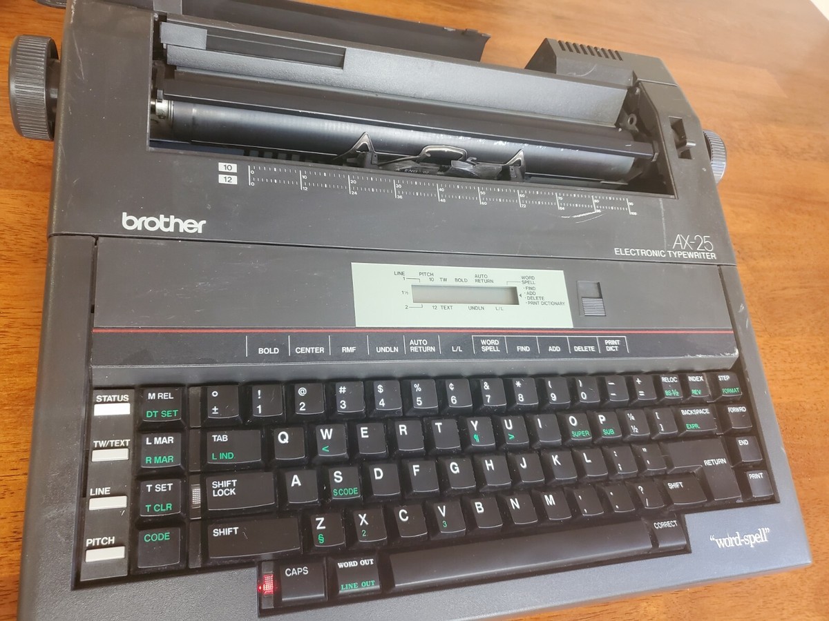 ブラザー　電子タイプライター　AX-625 ブラザー AX-625 中古電子式ポータブルタイプライター（液晶付