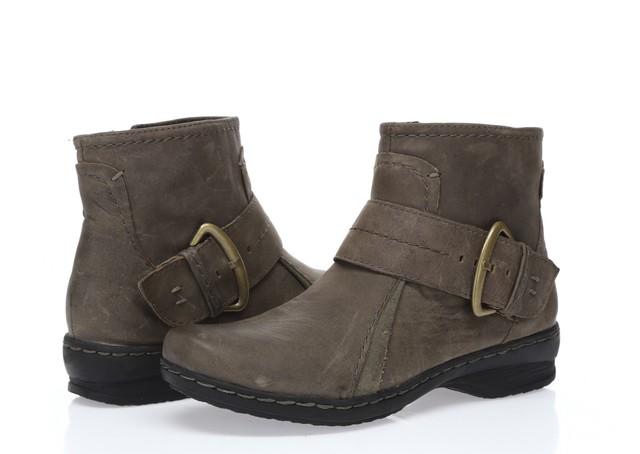 clarks gray ankle boots