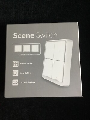 ZigBee Wireless 12 Scene Smart Switch Push Button 4 Button