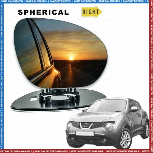 Right Driver side wing mirror glass for Nissan Juke 20112014 eBay