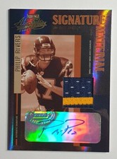 RARE 2004 PHILIP RIVERS RC PLAYOFF ABSOLUTE SIGNATURE MATERIAL AUTO 4/5 JERSEY 
