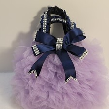 Sale Teen Girl/Women Handmade Lavender, Navy Blue Tutu Dressy, Wedding Purse