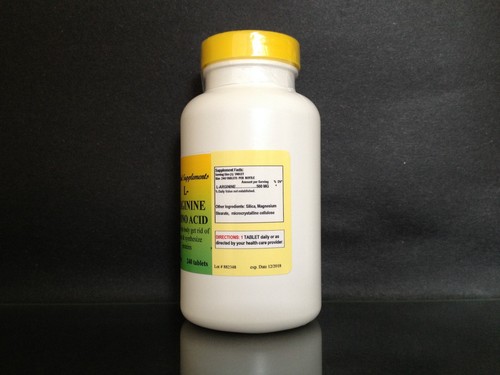 L-Arginine 500mg, High Quality, energy, muscle, Made in USA ~ 240 tablets - 第 2/2 張圖片