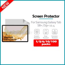 1-100 Lot LCD Clear HD Screen Protector for Samsung Galaxy Tab S8 / S9 12.4