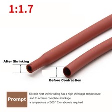 Tubo Termorretráctil Amarillo 6mm (1/4") - Relación 2:1 - 4 Pies (1.2m) En Trozos De 9" - Aislante