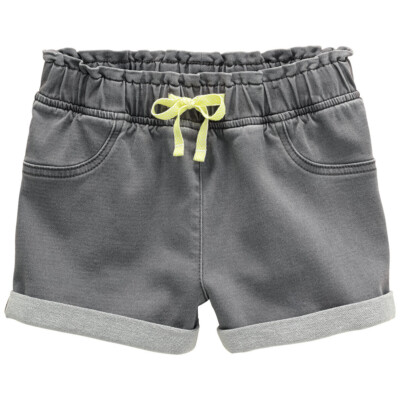 YIGGA Girls Stretch Sweat Jeans Shorts Hotpants Cropped Pants Turn Up 134