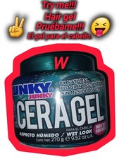 PUNKY JUNKY CERA GEL FX BRILLANTE 9.52 OZ 270 GR. UNISEX ALL HAIR SUPER HOLD