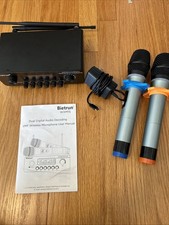 Bietrun WXM15 UHF Wireless Microphone Duel Digital Audio Decoding