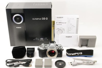 OLYMPUS OM-D E-M5 II Mirrorless Camera Body Silver Working