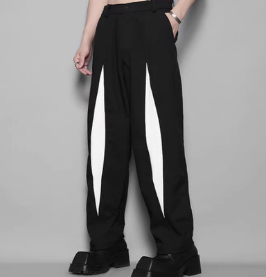 Matching Men's Casual Pants Party Trouser Straight Fashion Ethnic Design Retro