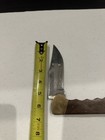 Vintage STAINLESS Folding LOCK-BACK Pocket KNIFE Wood HANDLE Pakistan MADE — photo 4
