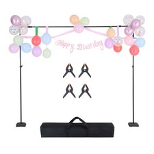 8.5 x 10 ft Adjustable Photo Backdrop Stand with 7 Crossbars